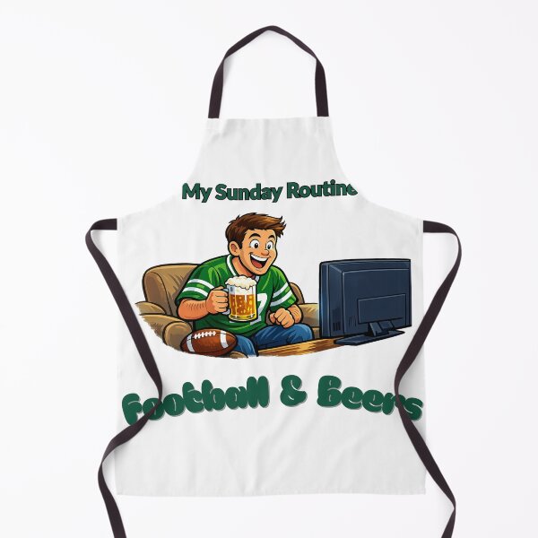 Item preview, New York Jets My Sunday Routine Football Beers designed and sold by ThatFootball12.