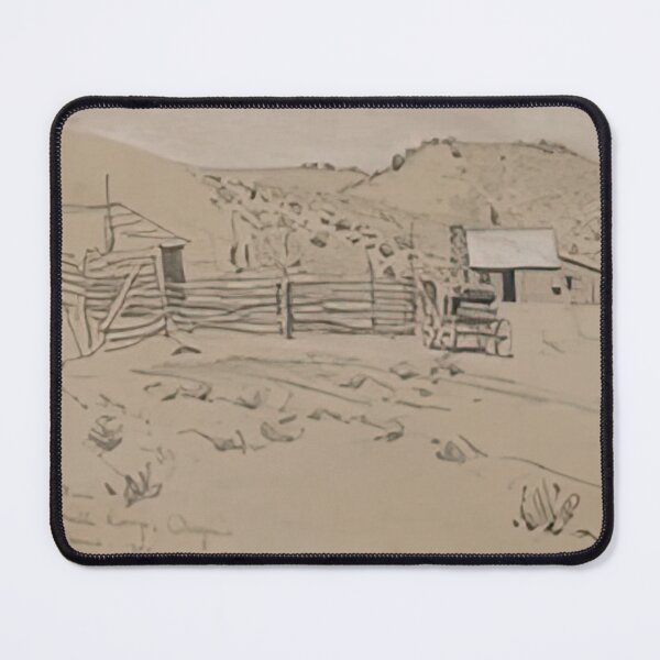 Item preview, New Upload - Maynard Dixon - Best Artist - Ranch at Hill Camp, Oregon, 1901 - Maynard Dixon designed and sold by MirandaZArt.