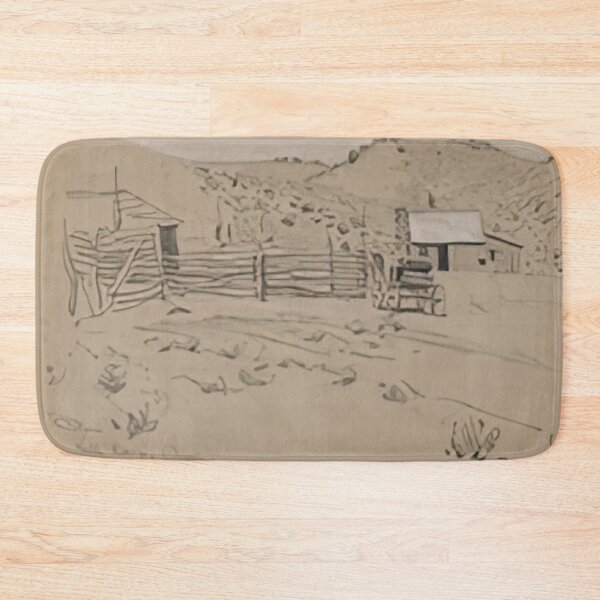 Item preview, New Upload - Maynard Dixon - Best Artist  -  Ranch at Hill Camp, Oregon, 1901 - Maynard Dixon  designed and sold by MirandaZArt.