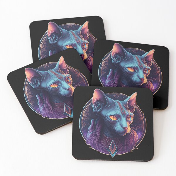 Item preview, Cats Magical Witchcraft Magic Astrology Cat Shaman Spirit Animal Pastels Alternative Fantasy Vaporwave designed and sold by LenariumArt.