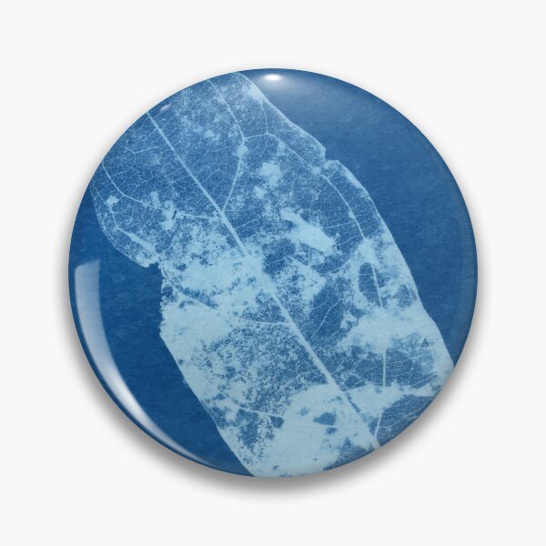 Item preview, Leaf II, Cyanotype, blue sunprint art, experimental photography designed and sold by SWSandraWechner.