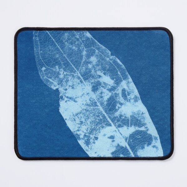 Item preview, Leaf II, Cyanotype, blue sunprint art, experimental photography designed and sold by SWSandraWechner.