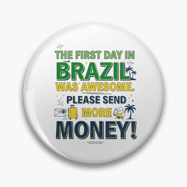 Item preview, Humorous Brazil Travel T-Shirt | Premium Unisex Graphic Tee designed and sold by MoolokaiApperal.