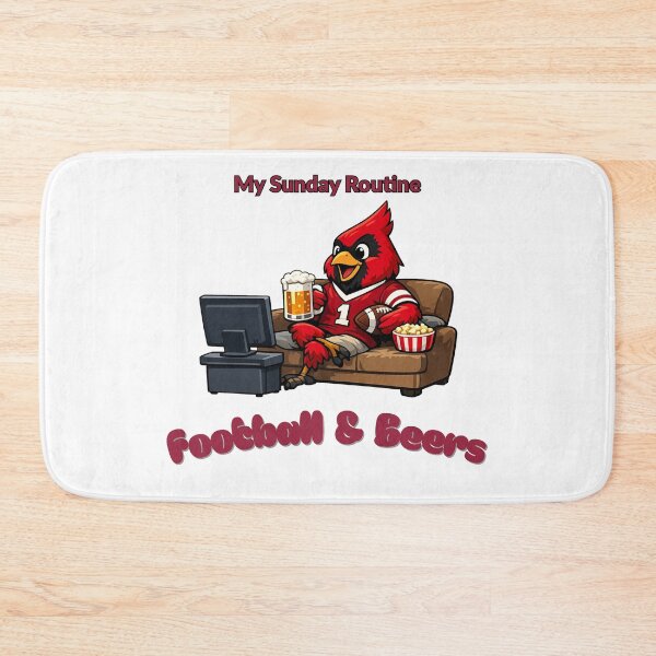 Item preview, Arizona Cardinals My Sunday Routine Football Beers designed and sold by ThatFootball12.
