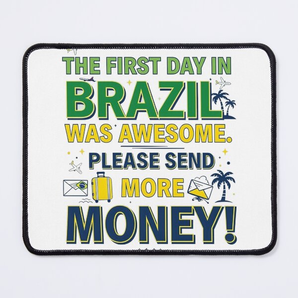Item preview, Humorous Brazil Travel T-Shirt | Premium Unisex Graphic Tee designed and sold by MoolokaiApperal.