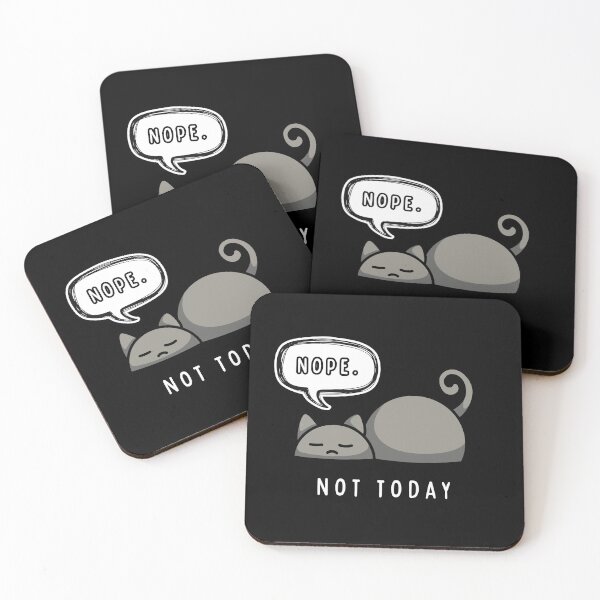 Item preview, Nope Not Today Tired Cat designed and sold by CyrilloArt.