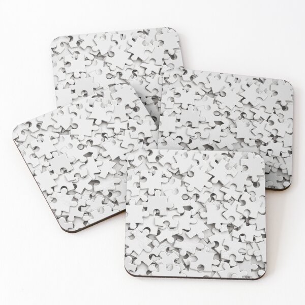Item preview, White Puzzle Pieces Scattered in Pile designed and sold by Arturo Daniel Garcia Palomo.