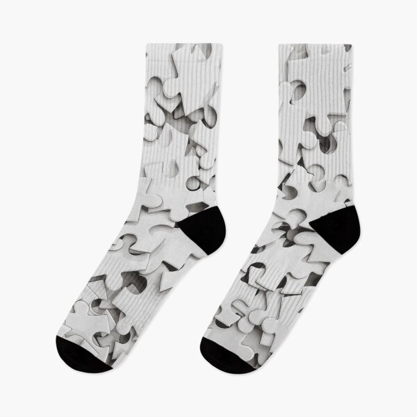 Item preview, White Puzzle Pieces Scattered in Pile designed and sold by Arturo Daniel Garcia Palomo.