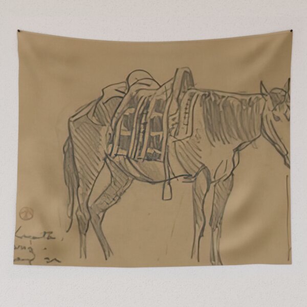 Item preview, New Upload - Maynard Dixon - Best Artist  -  Saddled Navajo Pony, 1922 - Maynard Dixon  designed and sold by MirandaZArt.
