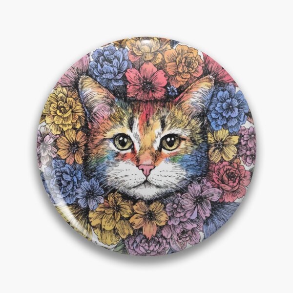 Artikelvorschau, Boho Mandala Cat Illustration | Floral Tribal Cat Art | Vintage Ethnic Animal Design entworfen und verkauft von Anime9122.