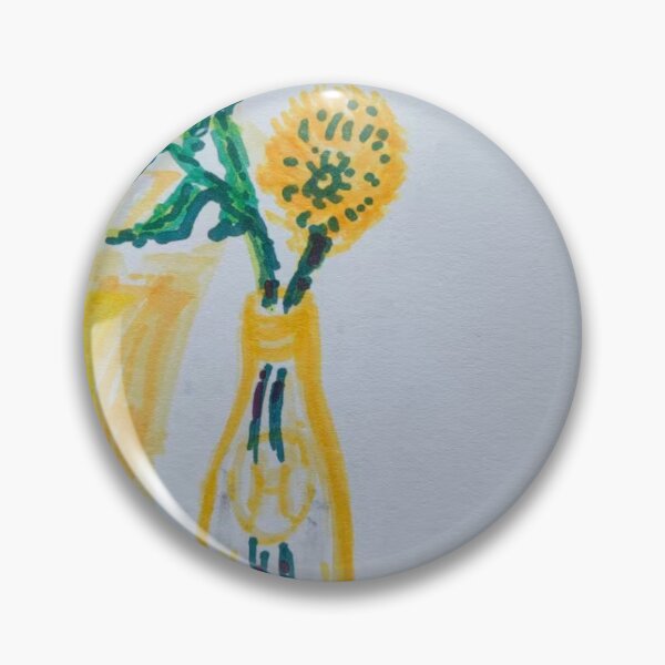 Artikelvorschau, Gelbe Blume in der Vase entworfen und verkauft von SolartiandBrush.