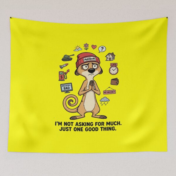 Item preview, One Good Thing - Funny Desperate Meerkat 90s Cartoon Style designed and sold by mAXiBoOM.