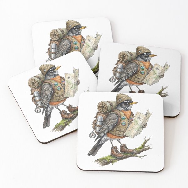 Item preview,  backpacking American Robin designed and sold by Roy & Tiffany.