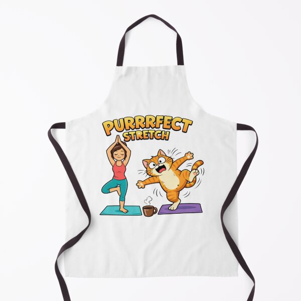 Item preview, Purrfect Stretch Funny Cat Yoga Shirt Coffee Lover Cute Cat Lover Tee designed and sold by JVDesignsShop.