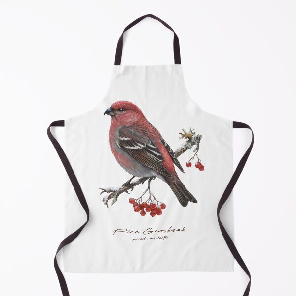 Item preview, Pine Grosbeak on Branch with Berry designed and sold by Takeda-art.
