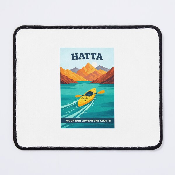 Item preview, Hatta Dam Adventure - Minimalist Kayak Poster designed and sold by RDcollections.