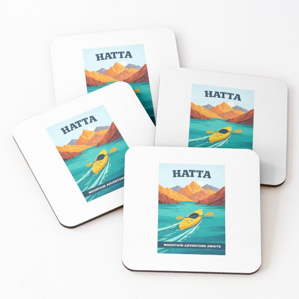 Item preview, Hatta Dam Adventure - Minimalist Kayak Poster designed and sold by RDcollections.