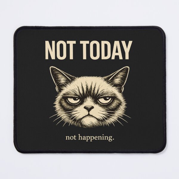 Item preview, Not Today Cat Attitude Shirt designed and sold by AdicretorDesign.