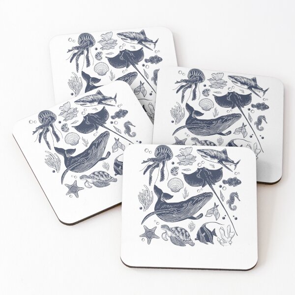 Item preview, Ocean Wonders – Vintage Marine Life designed and sold by UrbnState.