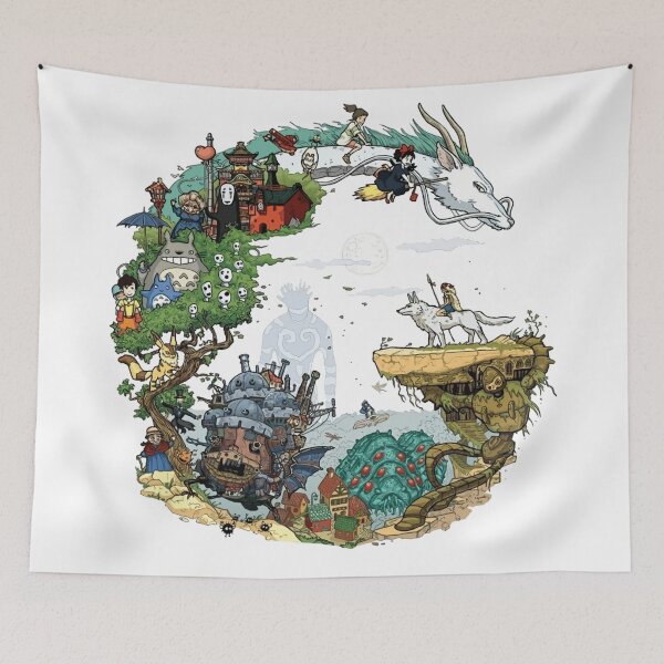 Item preview, Cute kawaii art girl all -%[ghiblis]%- flying away dragon designed and sold by Wenddys.