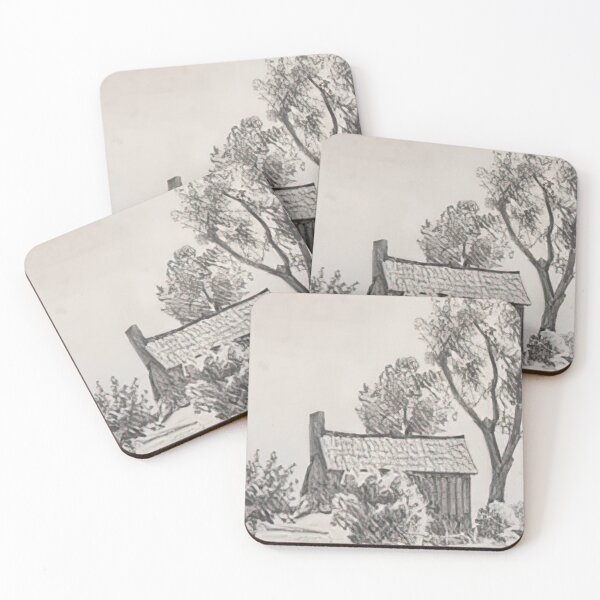 Item preview, New Upload - Maynard Dixon - Best Artist  -  Stockton House Among Trees, 1896 - Maynard Dixon  designed and sold by MirandaZArt.