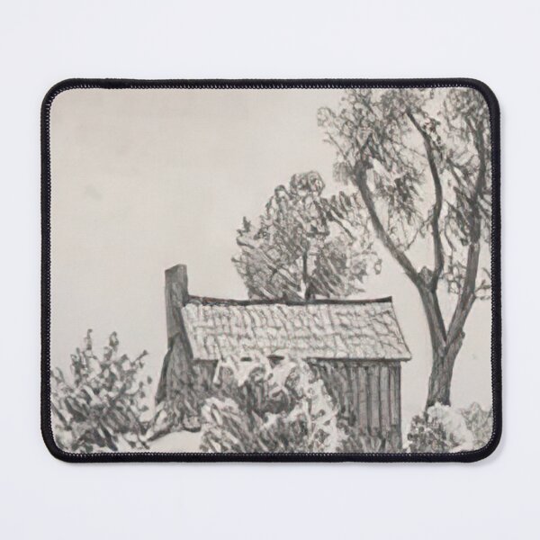 Item preview, New Upload - Maynard Dixon - Best Artist  -  Stockton House Among Trees, 1896 - Maynard Dixon  designed and sold by MirandaZArt.
