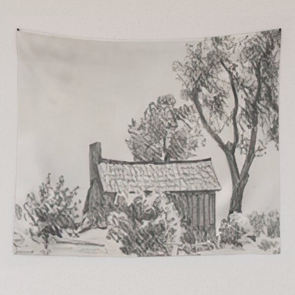 Item preview, New Upload - Maynard Dixon - Best Artist  -  Stockton House Among Trees, 1896 - Maynard Dixon  designed and sold by MirandaZArt.
