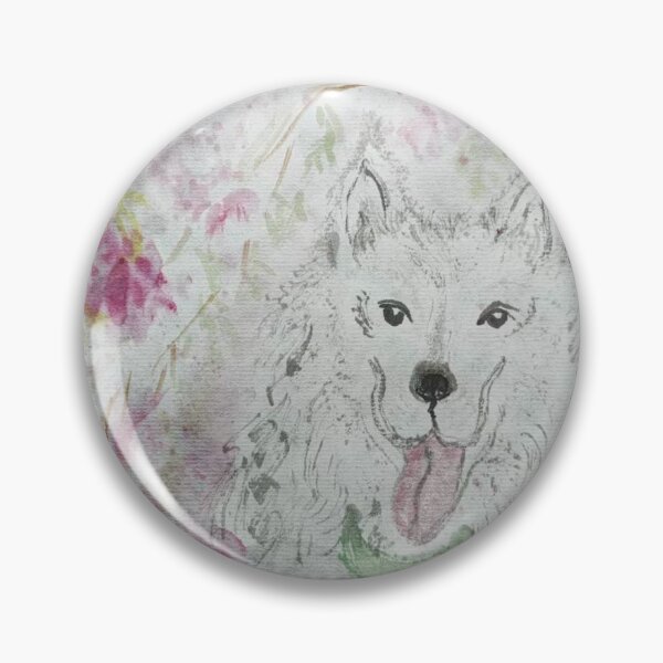 Item preview, Dog in a Flower Field designed and sold by SolartiandBrush.