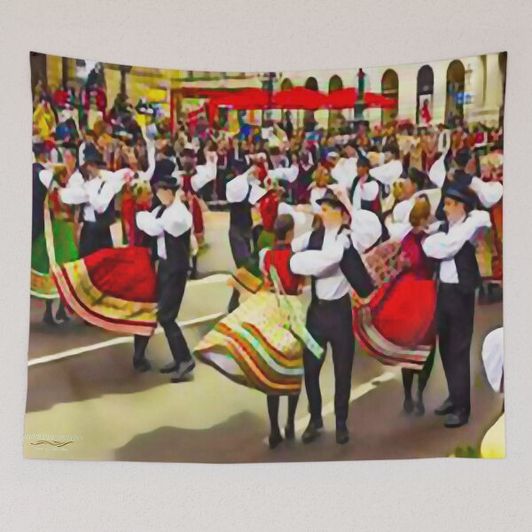 Item preview, 1989 Dancers in Budapest - Abstract designed and sold by RiverDeeDesigns.