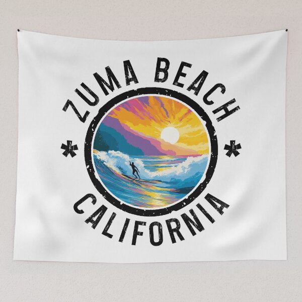 Item preview, Zuma Beach - California (with Black Lettering) designed and sold by VelvetRoom.