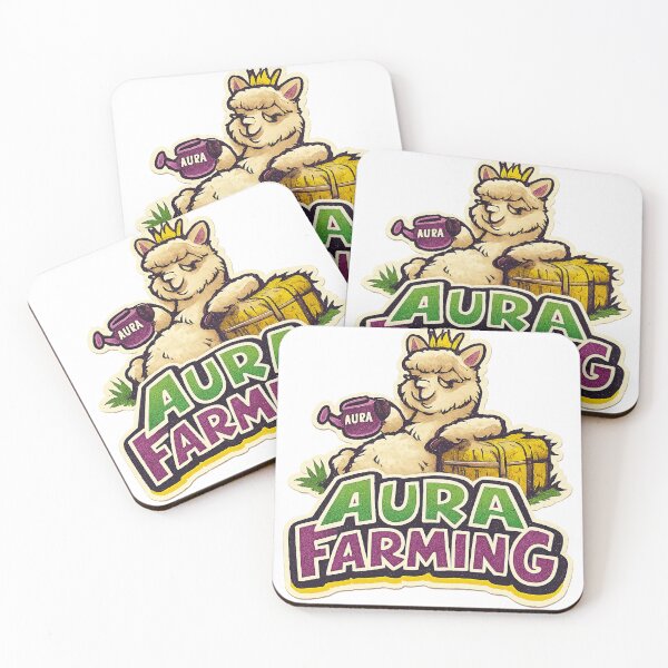 Item preview, Aura Farming Crowned Alpaca Retro Sticker Style designed and sold by VaultInk.