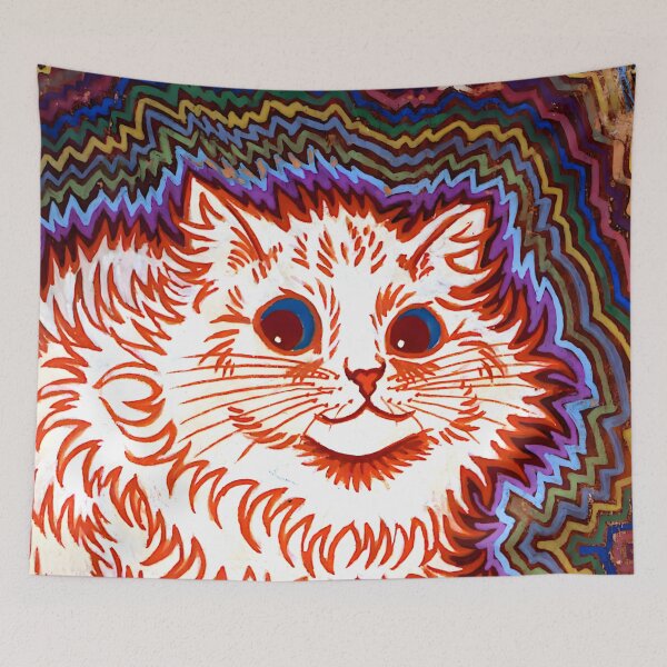 Item preview, Electric Kaleidoscope Cat - Louis Wain designed and sold by Jon-Baran.