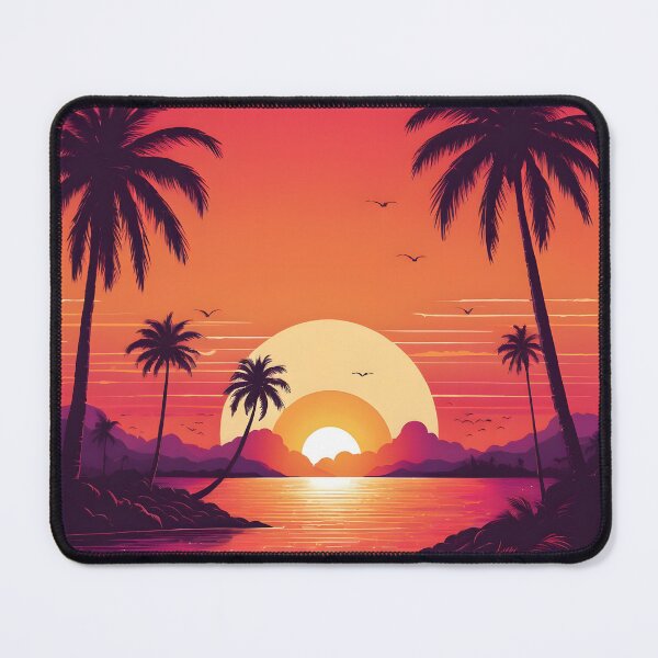 Item preview, Retro Sunset Palm Trees 80s Vintage Aesthetic - 19 designed and sold by RELAX STATION.