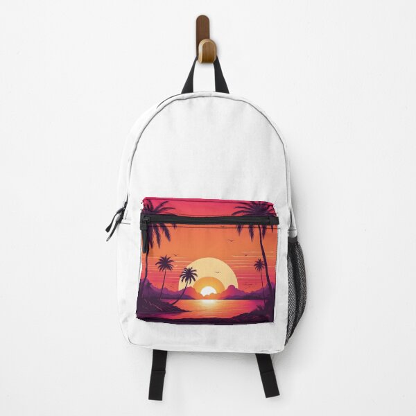Item preview, Retro Sunset Palm Trees 80s Vintage Aesthetic - 19 designed and sold by RELAX STATION.