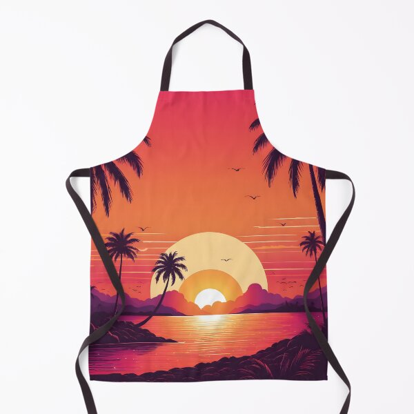 Item preview, Retro Sunset Palm Trees 80s Vintage Aesthetic - 19 designed and sold by RELAX STATION.