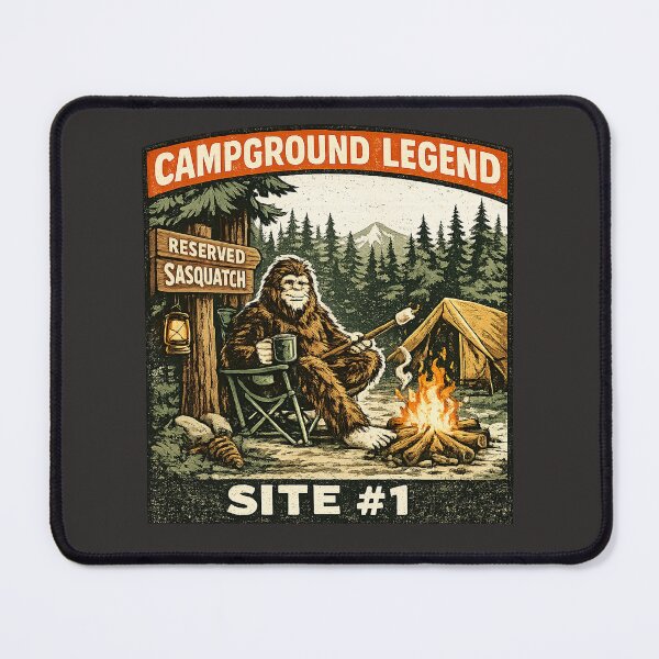 Item preview, Funny Bigfoot - Campground Legend Shirt designed and sold by amarvilks.