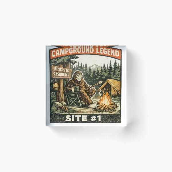Item preview, Funny Bigfoot - Campground Legend Shirt designed and sold by amarvilks.