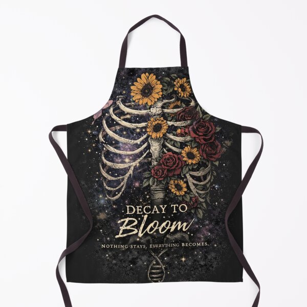 Item preview, Decay to Bloom T-Shirts – Floral Skeleton Gothic Aesthetic Art designed and sold by KDesignCrafts.