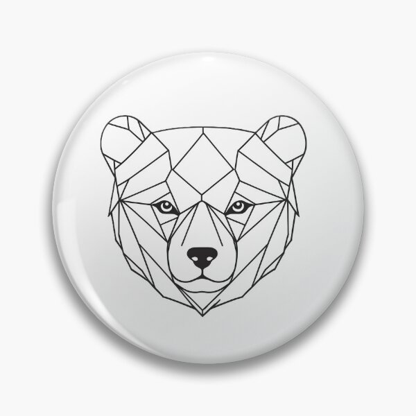 Item preview, Minimal Bear Head Line Art – Modern Wildlife Illustration -3 designed and sold by RELAX STATION.