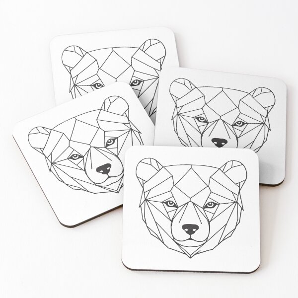 Item preview, Minimal Bear Head Line Art – Modern Wildlife Illustration -3 designed and sold by RELAX STATION.
