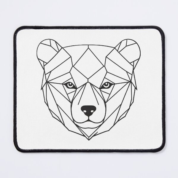 Item preview, Minimal Bear Head Line Art – Modern Wildlife Illustration -3 designed and sold by RELAX STATION.