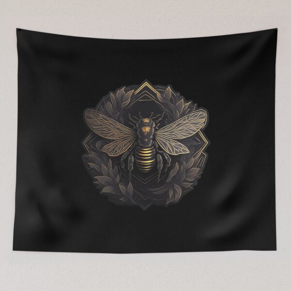 Item preview, Hardworking Bee - Spirit Animal Totem Art designed and sold by LenariumArt.