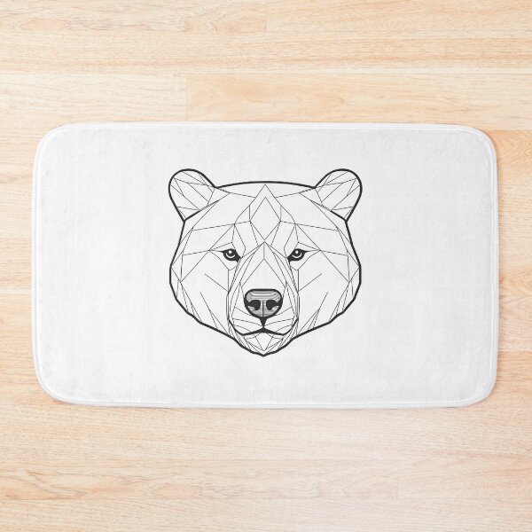 Item preview, Minimal Bear Head Line Art – Modern Wildlife Illustration -4 designed and sold by RELAX STATION.