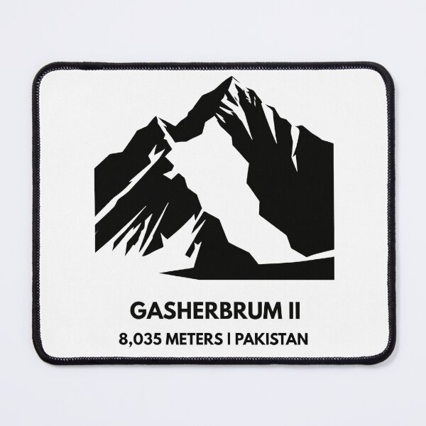 Item preview, Gasherbrum II Summit - Karakoram Giant Minimalist Silhouette designed and sold by Path&Peak.