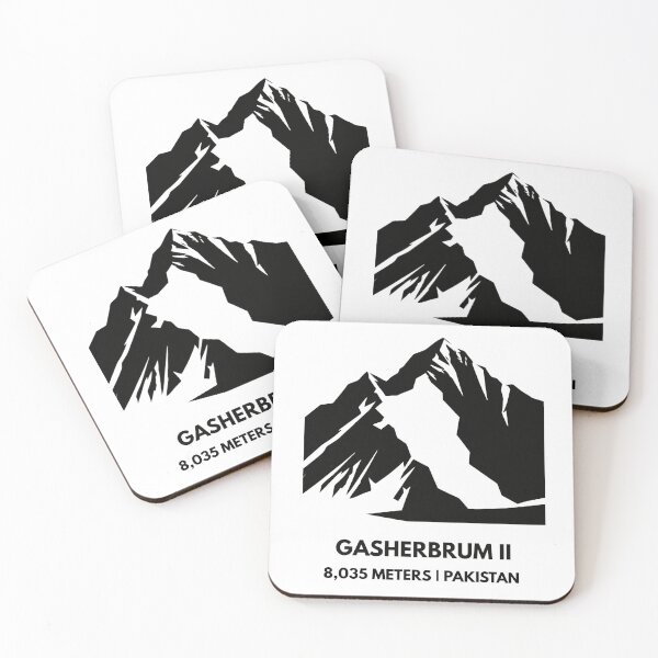 Item preview, Gasherbrum II Summit - Karakoram Giant Minimalist Silhouette designed and sold by Path&Peak.