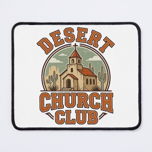 Item preview, 4k Vintage Desert Church Art Print designed and sold by ABArtByAlexST.
