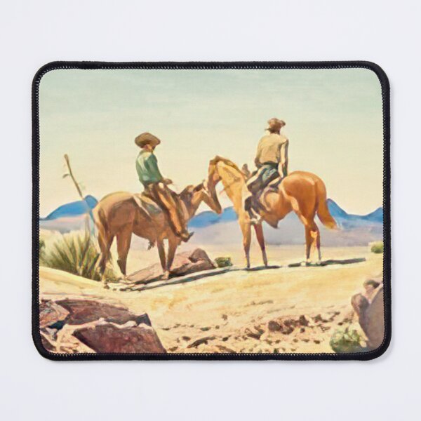 Item preview, New Upload - Maynard Dixon - Best Artist - Two cowboys on horses, 1946 - Maynard Dixon designed and sold by MirandaZArt.
