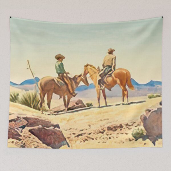 Item preview, New Upload - Maynard Dixon - Best Artist  -  Two cowboys on horses, 1946 - Maynard Dixon  designed and sold by MirandaZArt.