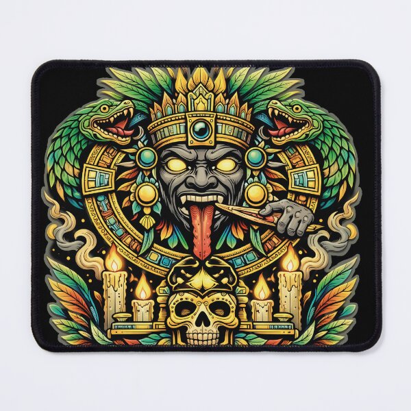 Item preview, Aztec Sacrifice Ritual - Vibrant Sun Deity Totem designed and sold by Totemica.