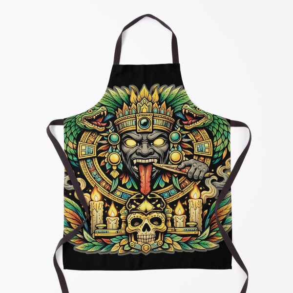 Item preview, Aztec Sacrifice Ritual - Vibrant Sun Deity Totem designed and sold by Totemica.